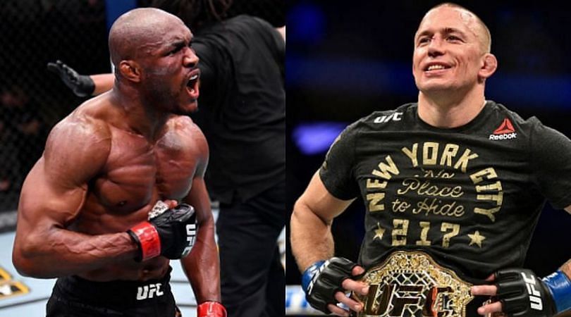 Kamaru Usman (left) and Georges St-Pierre (right)