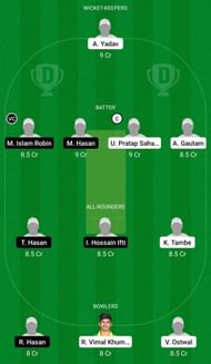 Dream11 Team for India U19 B vs Bangladesh U19 - U19 Triangular One-Day Series Match 3.