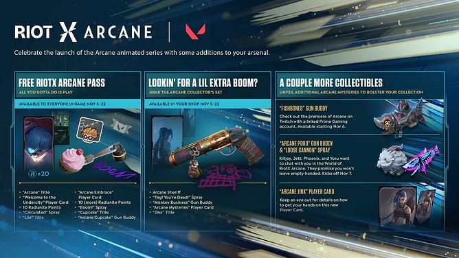 Valorant: How to redeem Arcane Jinx Player Card through Prime Gaming
