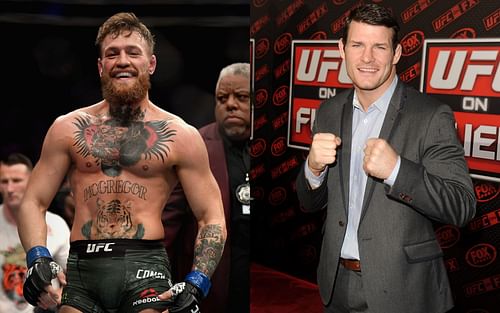 Conor McGregor (left) and Michael Bisping (right)