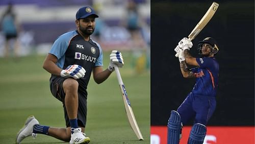 Rohit Sharma (L, PC: AFP) and Ishan Kishan.