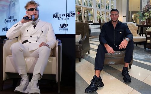 Jake Paul (left) & Tommy Fury (right) [Image Credits- @tommyfury on Instagram]