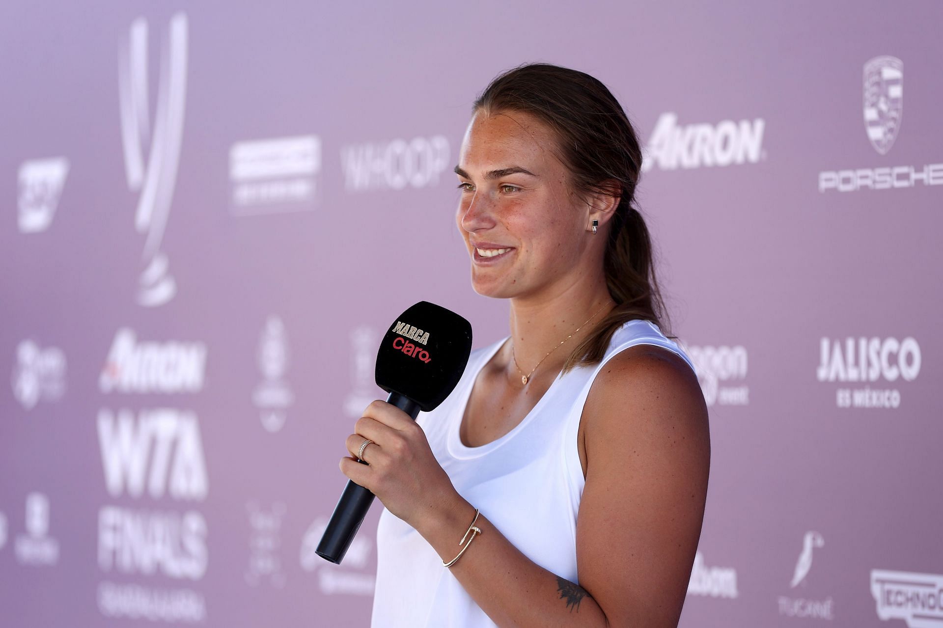 Aryna Sabalenka ahead of the 2021 WTA Finals