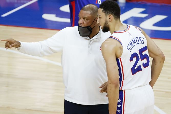 "This is the most I saw him working by far” - Doc Rivers lauds Ben Simmons' effort in training as the Philadelphia 76ers star steps up return to action