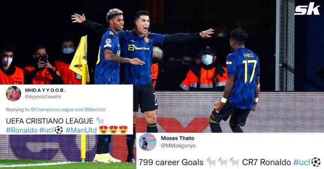 Twitter explodes as Cristiano Ronaldo continues scoring streak to send Manchester United into Champions League knockout stages