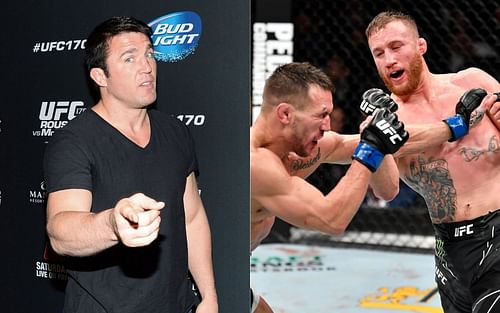 Chael Sonnen (left) and Justin Gaethje vs Michael Chandler [Image credit: @ufc on Instagram]