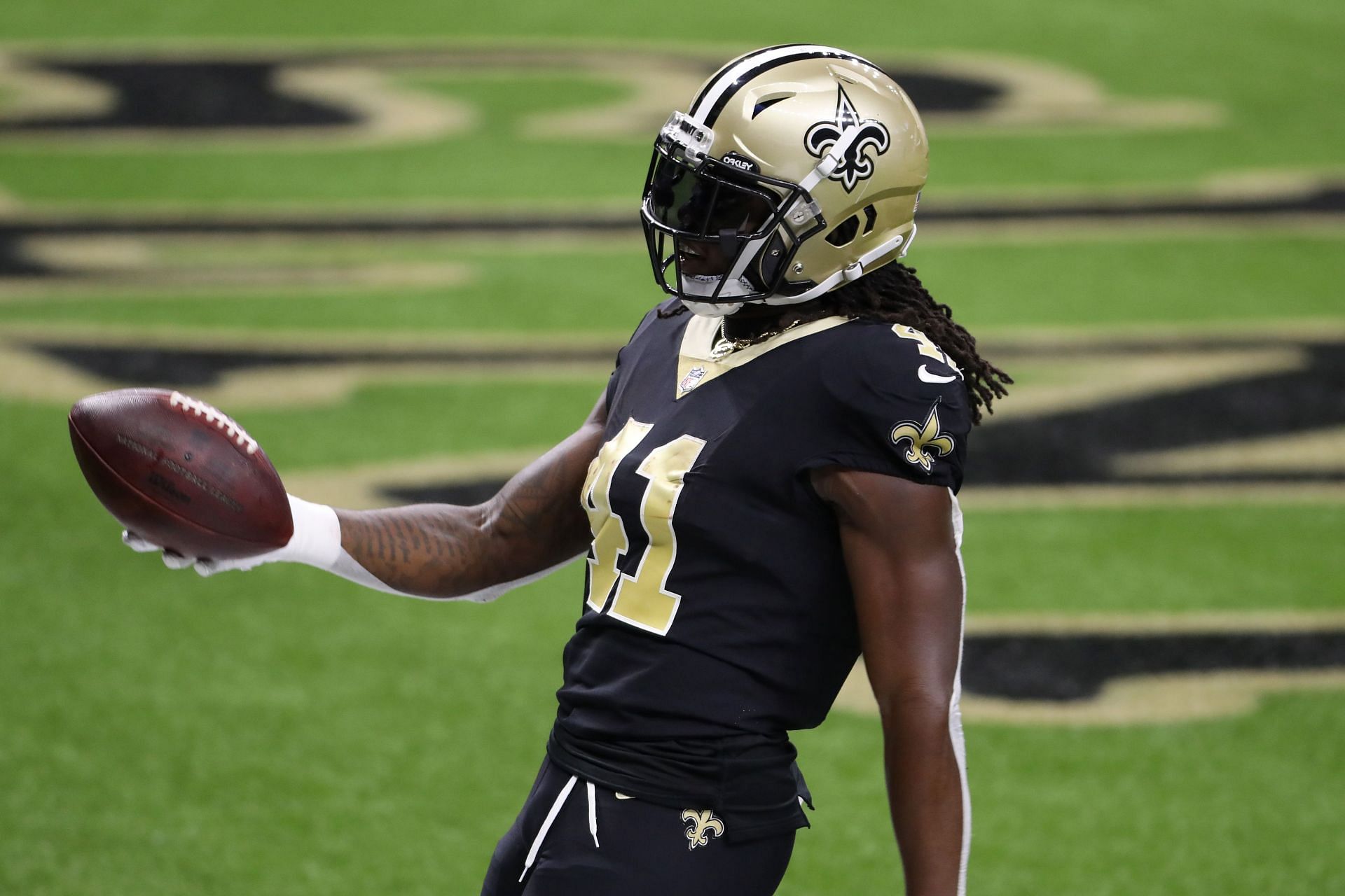 New Orleans Saints running back Alvin Kamara