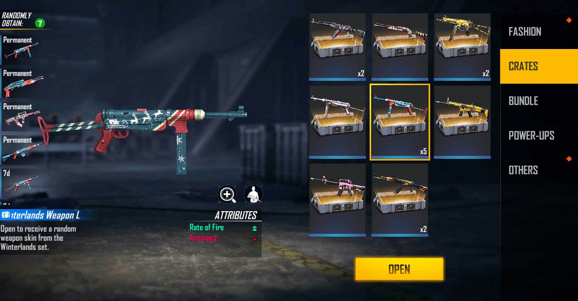 The loot crates can be accessed from the vault (Image via Free Fire)