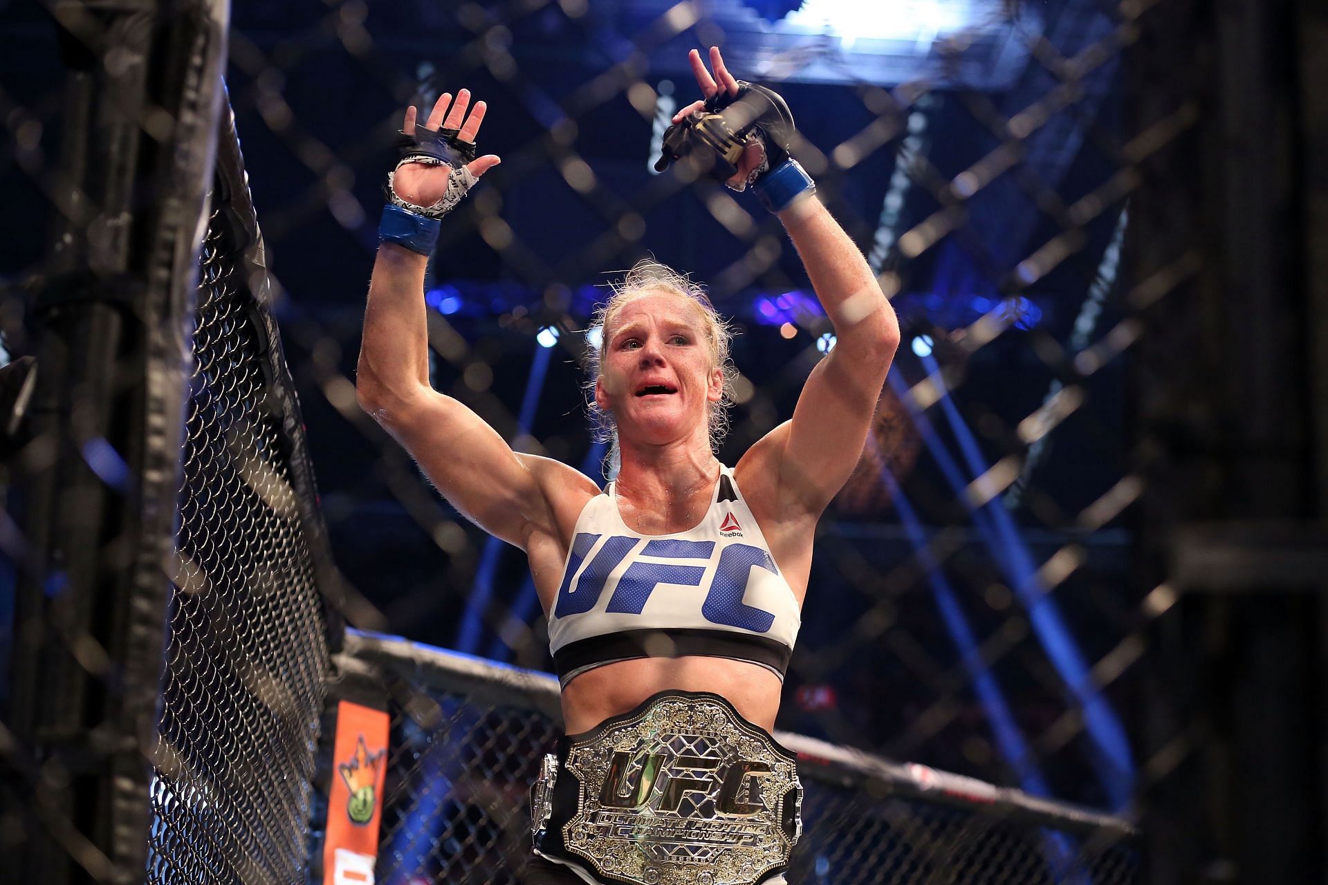 Holly Holm after her historic knockout of Ronda Rousey