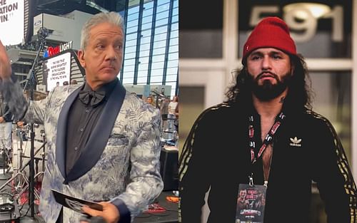 Bruce Buffer (left), Jorge Masvidal (right) [Images Courtesy: @brucebufferufc @gamebredfc on Instagram]