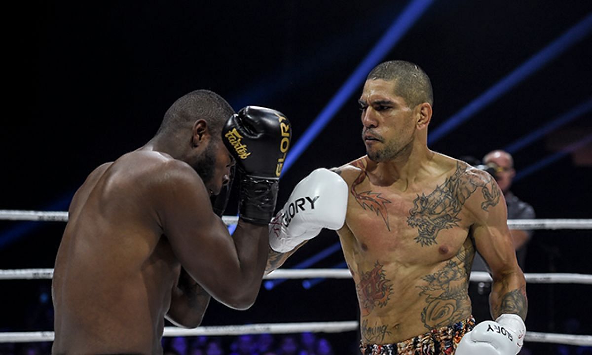 Alex Pereira (right) is the only man to knock out UFC middleweight champion Israel Adesanya