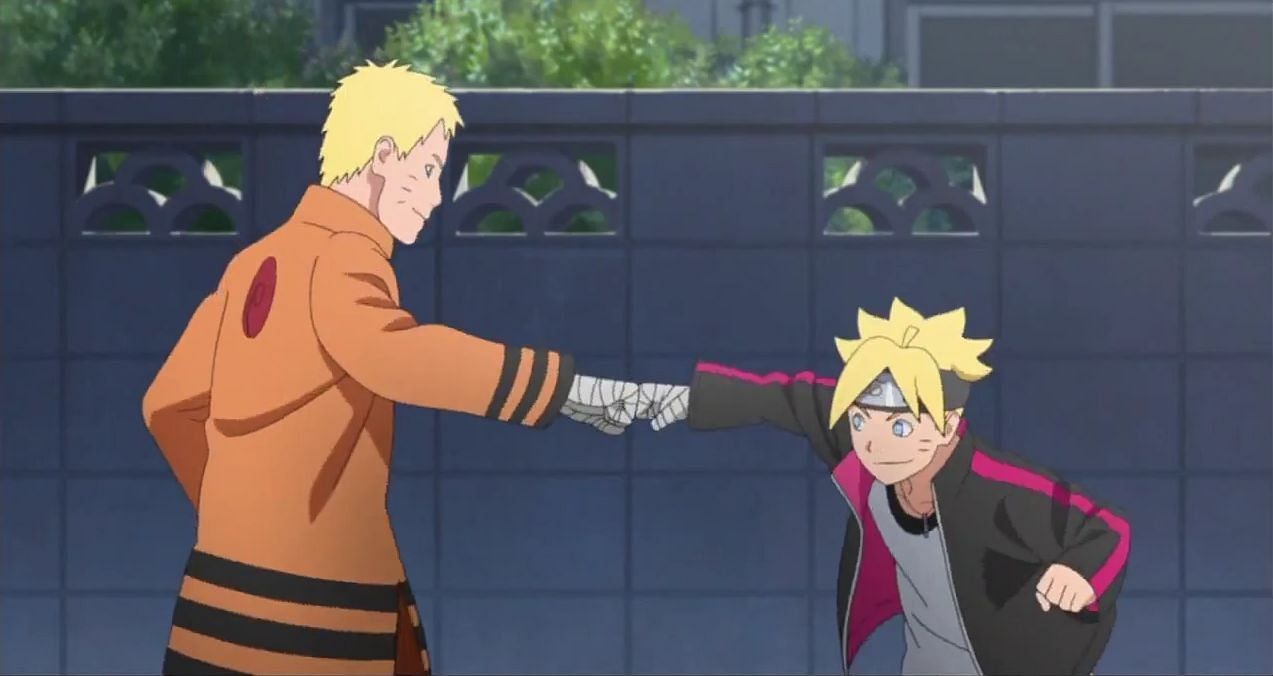 Naruto and Boruto Uzumaki (Image via Narutopedia.com)