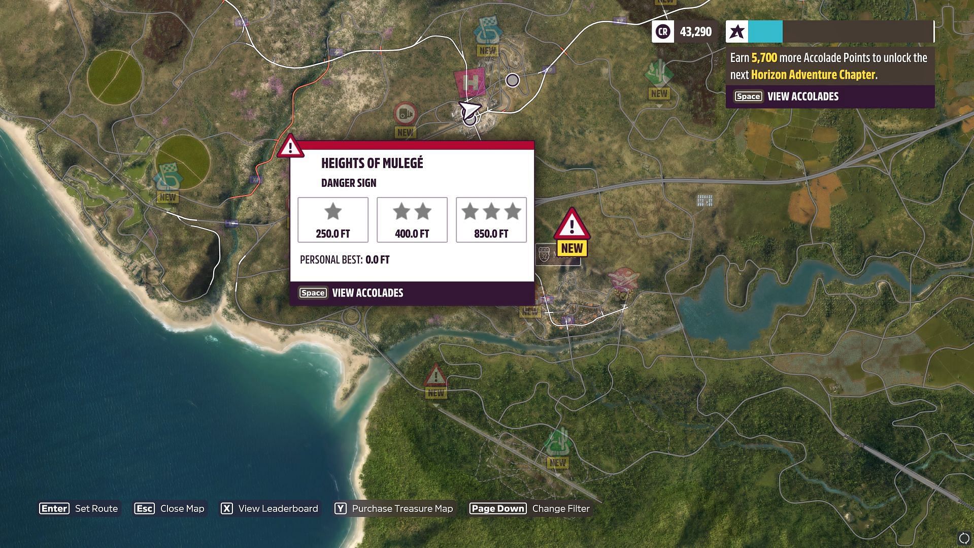 Heights of Mulege Danger Sign (Screenshot via Forza Horizon 5)