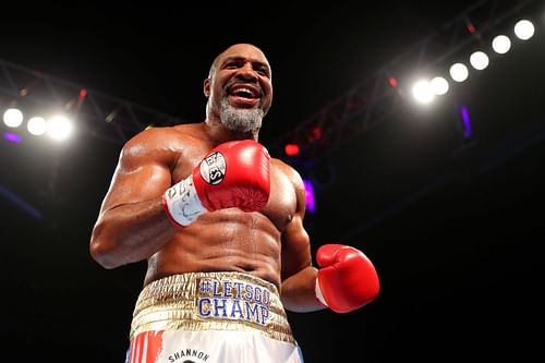 Shannon Briggs boxing at The O2 Arena