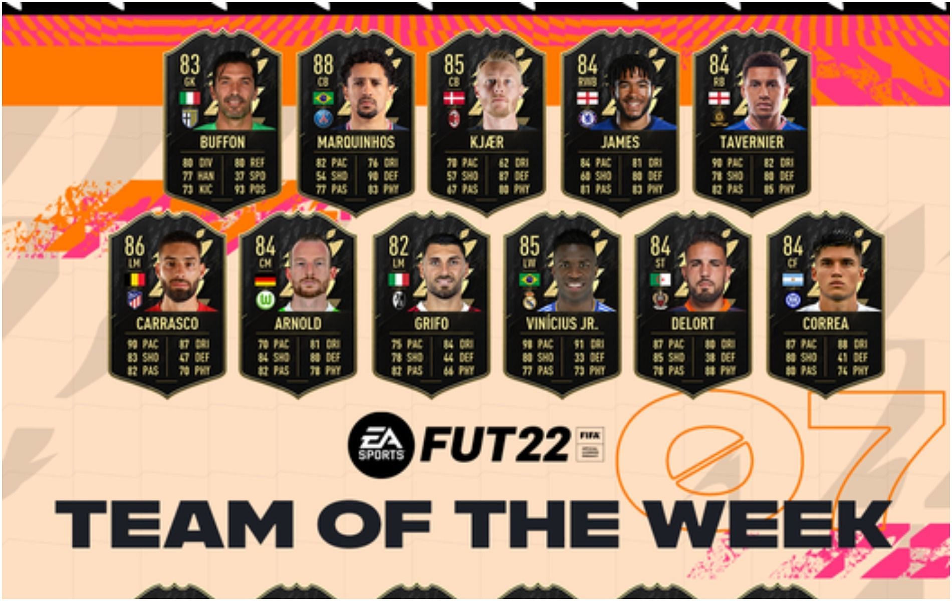 FIFA 22 TOTW 7 is here (Image via EA Sports)