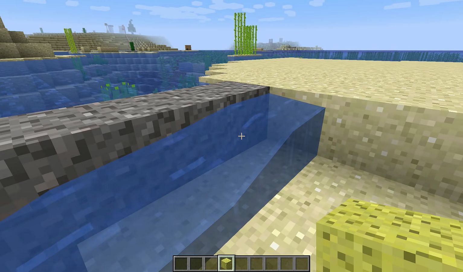 Draining water with Sponge (Image via YouTube)