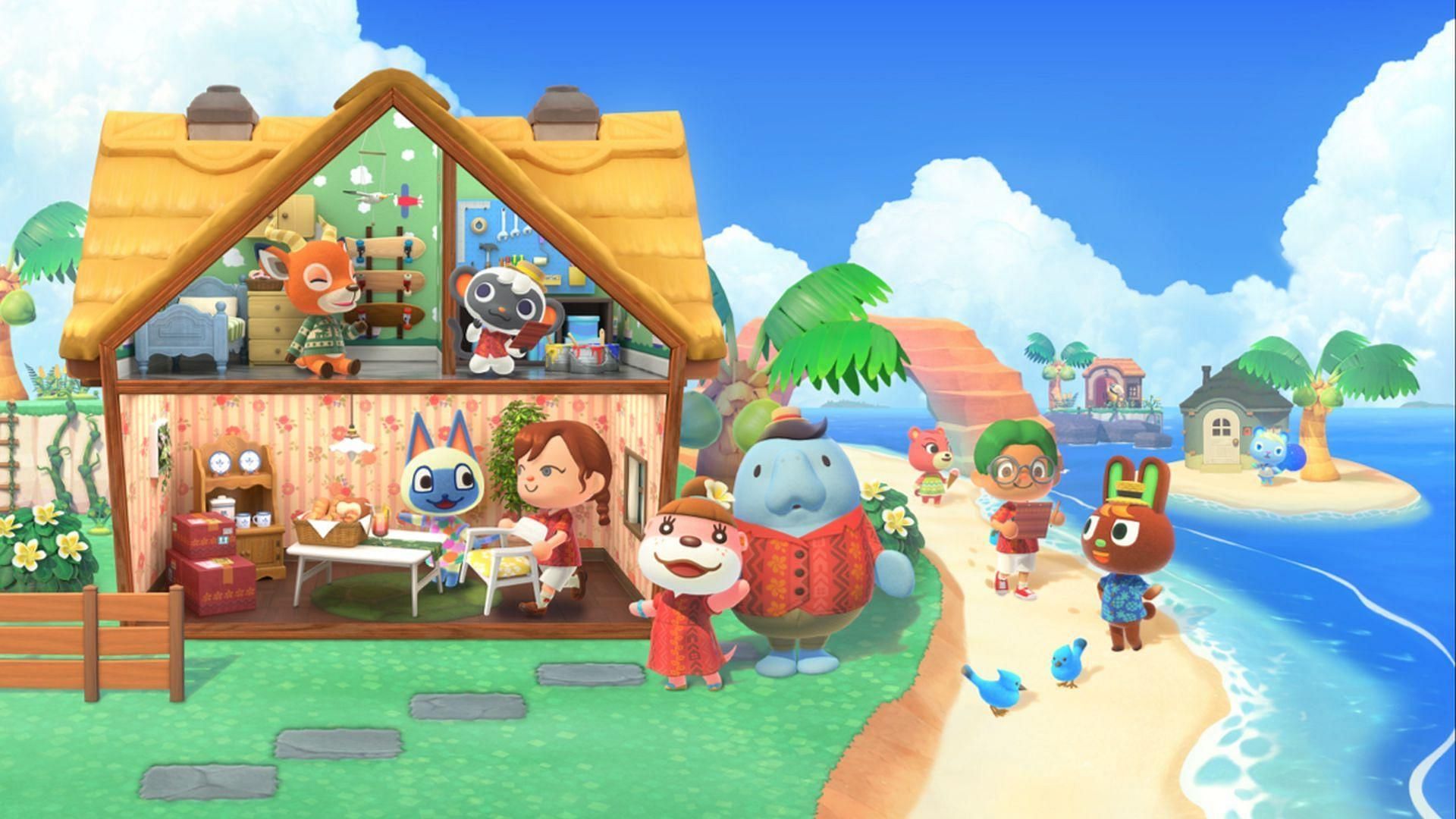 Update 2.0 also introduced Animal Crossing: New Horizons&#039; first paid DLC (Image via Nintendo)