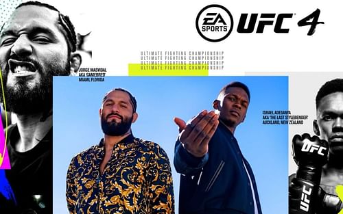 Jorge Masvidal & Israel Adesanya [Image Courtesy: @easportsufc on Instagram]