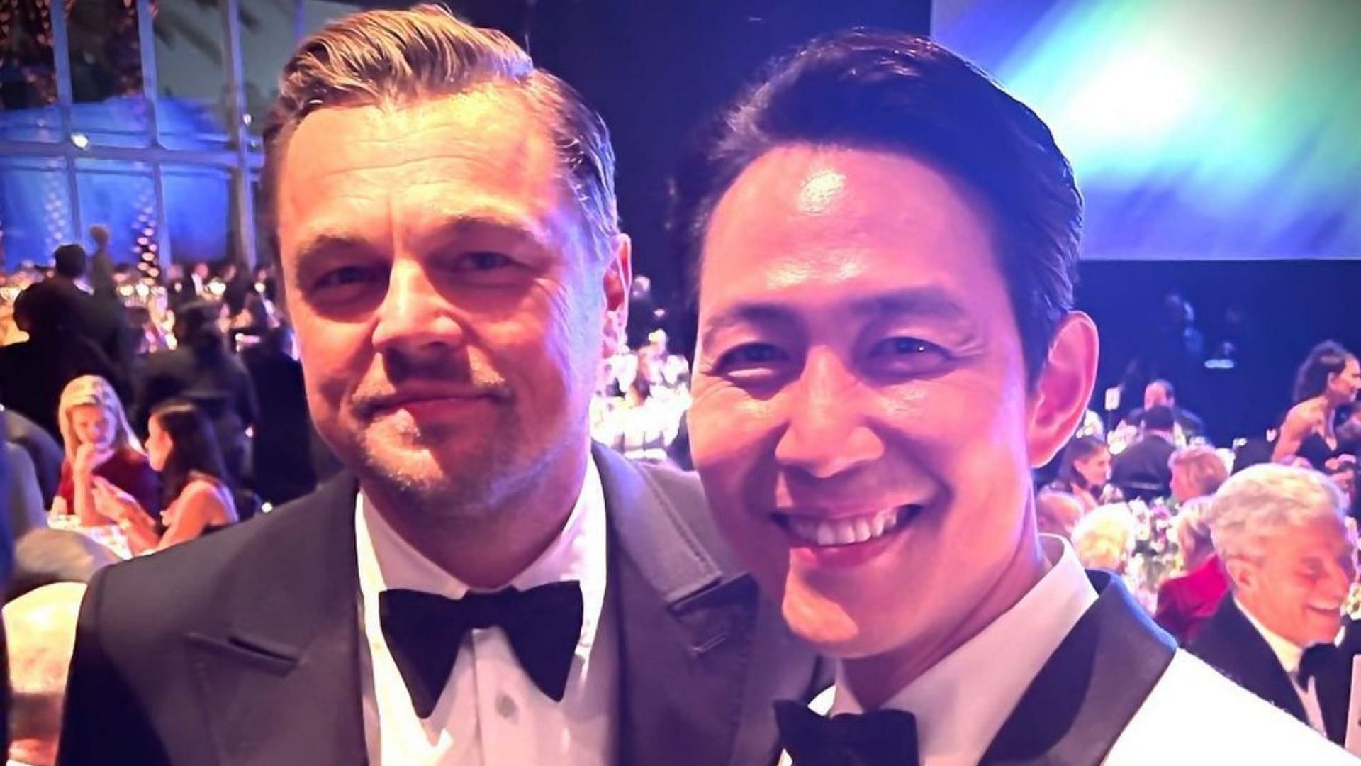 A still of Lee Jung Jae with Leonardo DiCaprio (Image via from_jjlee/Instagram)