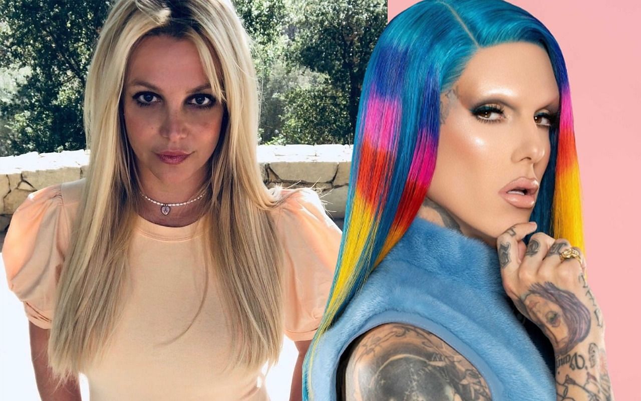 Britney Spears&#039; fans warn her about supporting Jeffree Star (Image via britneyspears &amp; jeffreestar/ Instagram)