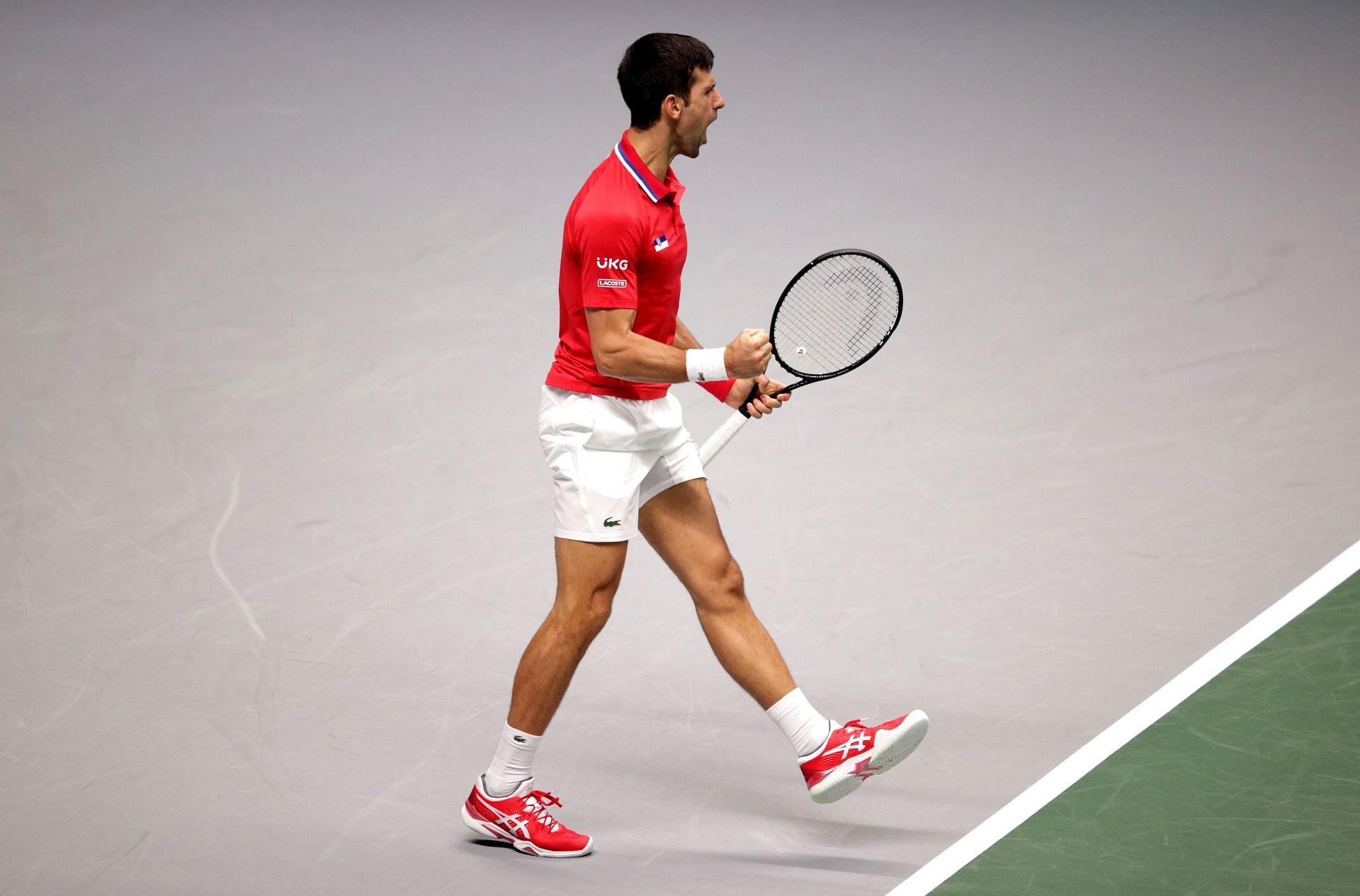 Djokovic notched up a 50th Davis Cup win earlier this week.