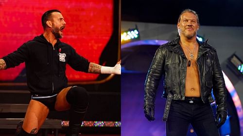 CM Punk (left) and Chris Jericho (right)