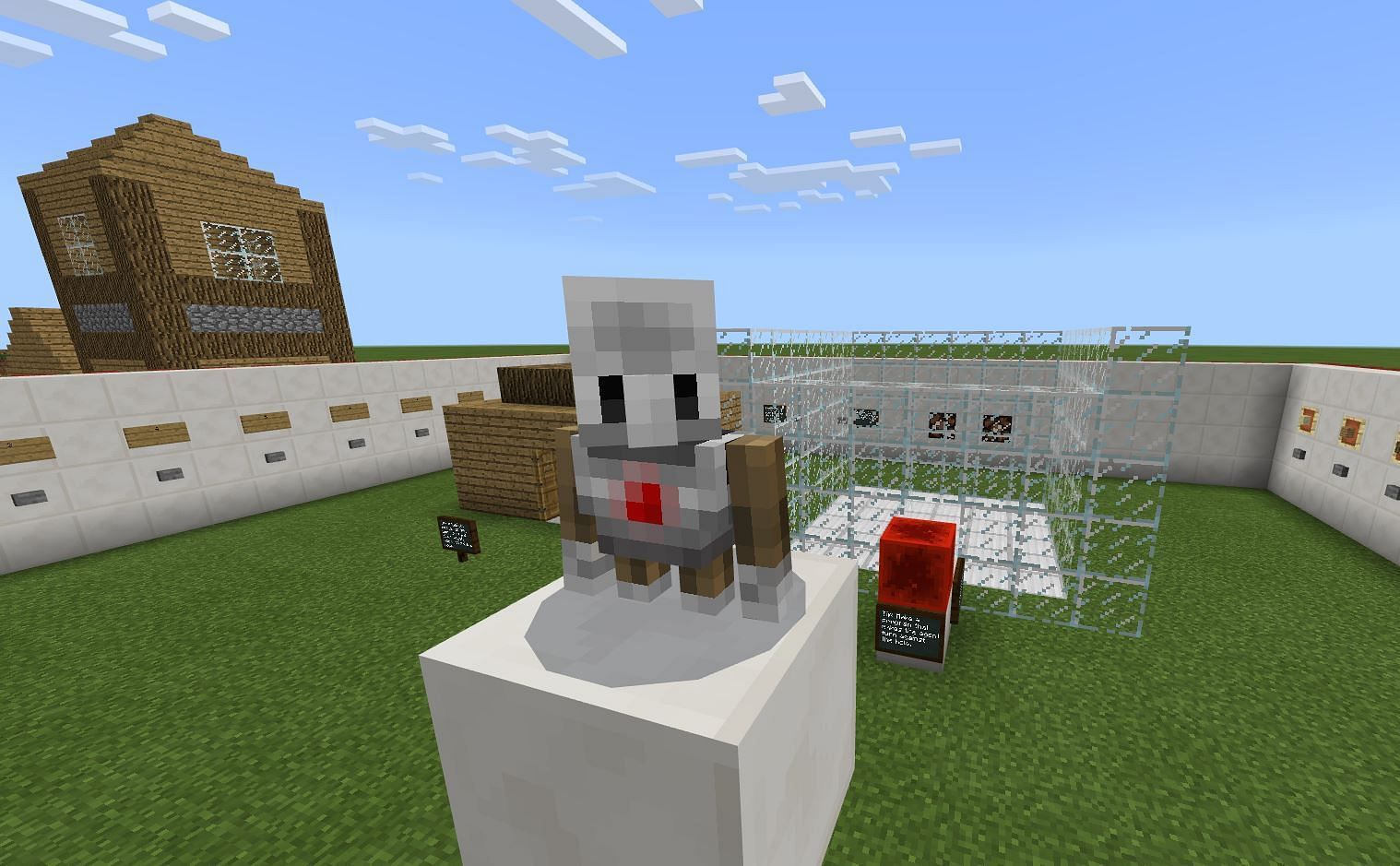 Agents are NPCs that can be coded to do various activities. Image via Minecraft