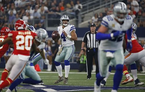 Dallas Cowboys quarterback Dak Prescott ansas City Chiefs v San Francisco 49ers ansas City Chiefs v San Francisco 49ers ansas City Chiefs v San Francisco 49ers ansas City Chiefs v San Francisco 49ers