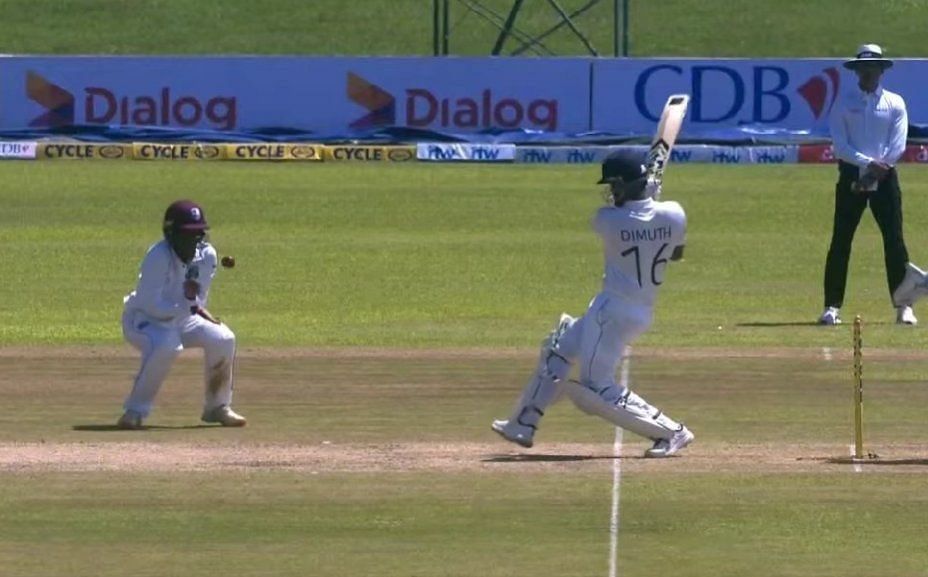 West Indies debutant Jeremy Solozano has been taken to hospital after being struck on the helmet. Pic: Twitter
