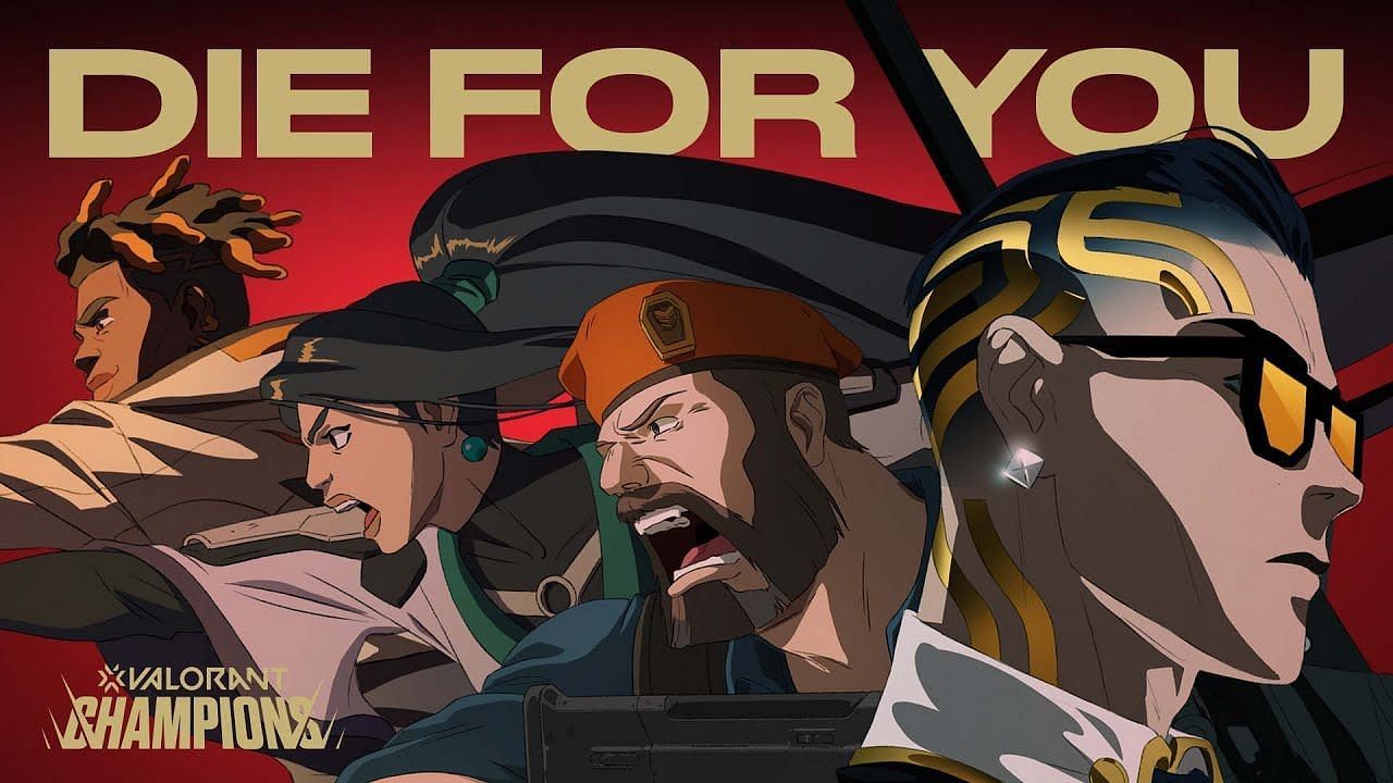 Valorant Champions 2021 theme song, &#039;Die For You&#039; (Image via Riot Games)