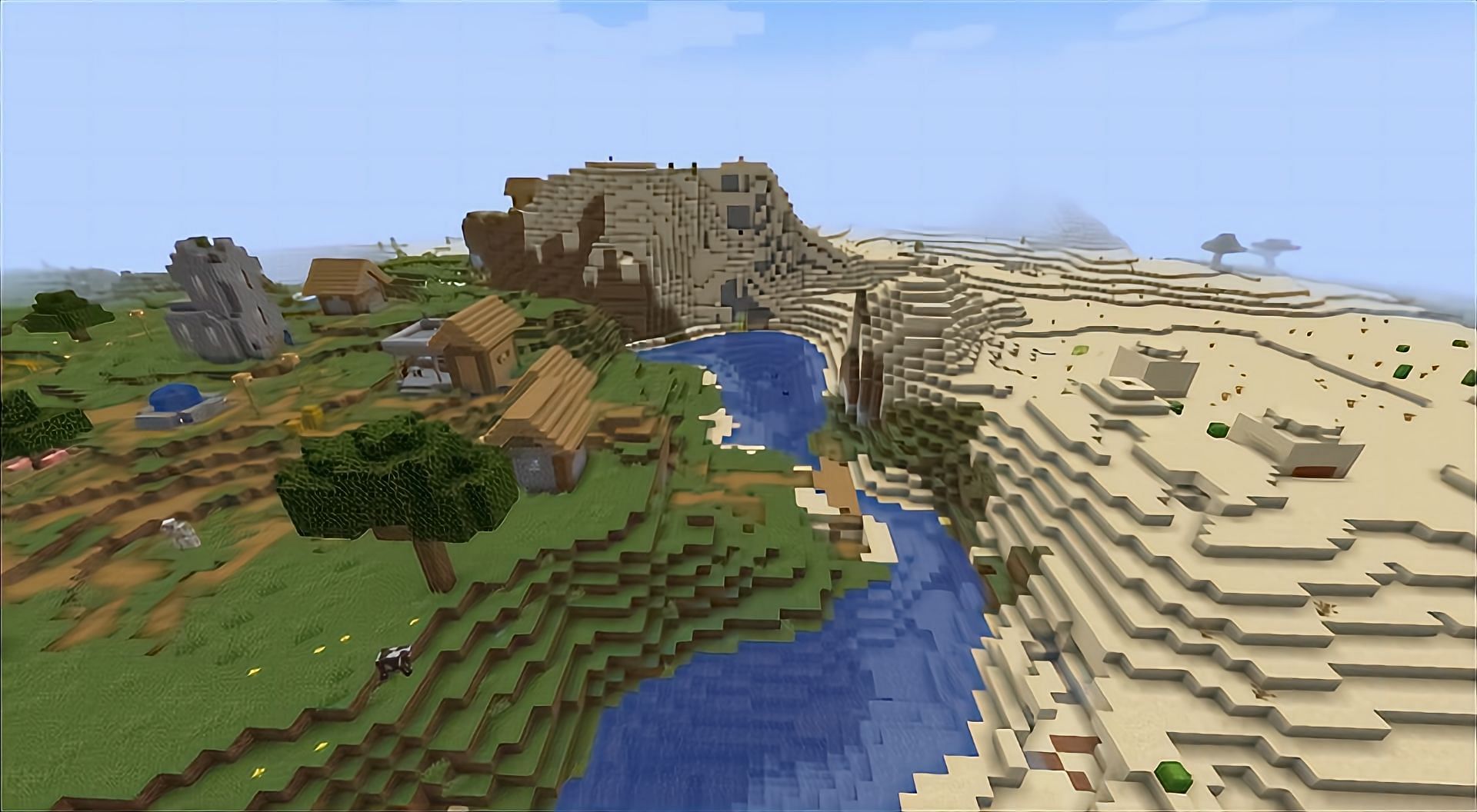 A screenshot from this seed (Image via Minecraft)