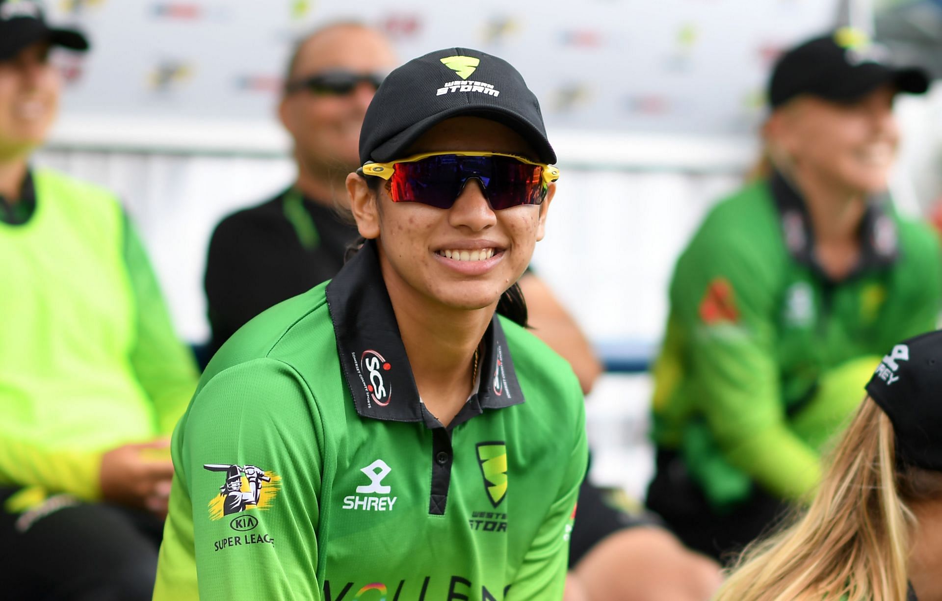 Smriti Mandhana while playing the Kia Super League in England. Getty Images