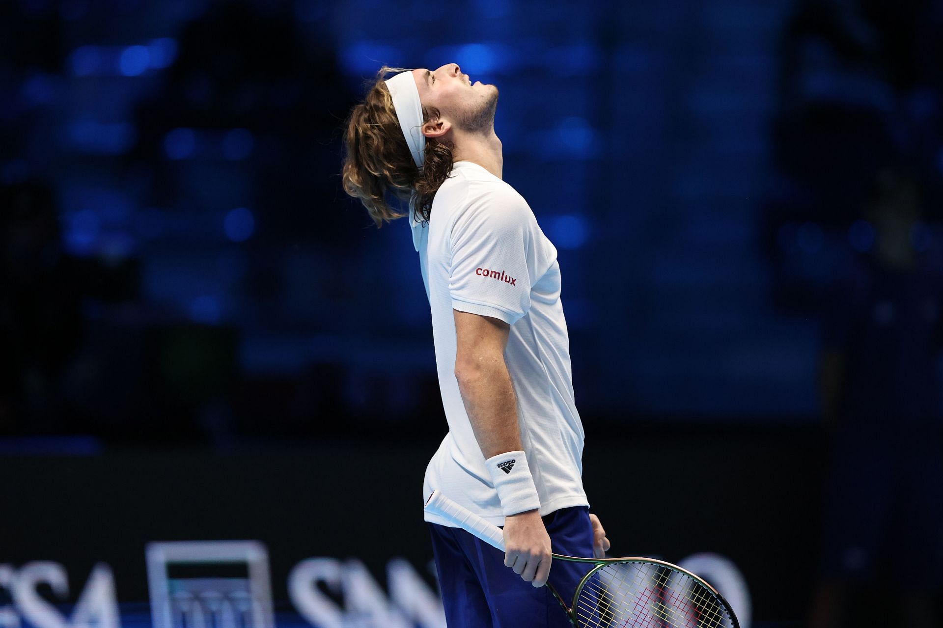 Stefanos Tsitsipas at the 2021 ATP World Tour Finals.