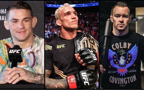 Dustin Poirier, Charles Oliveira, and Colby Covington