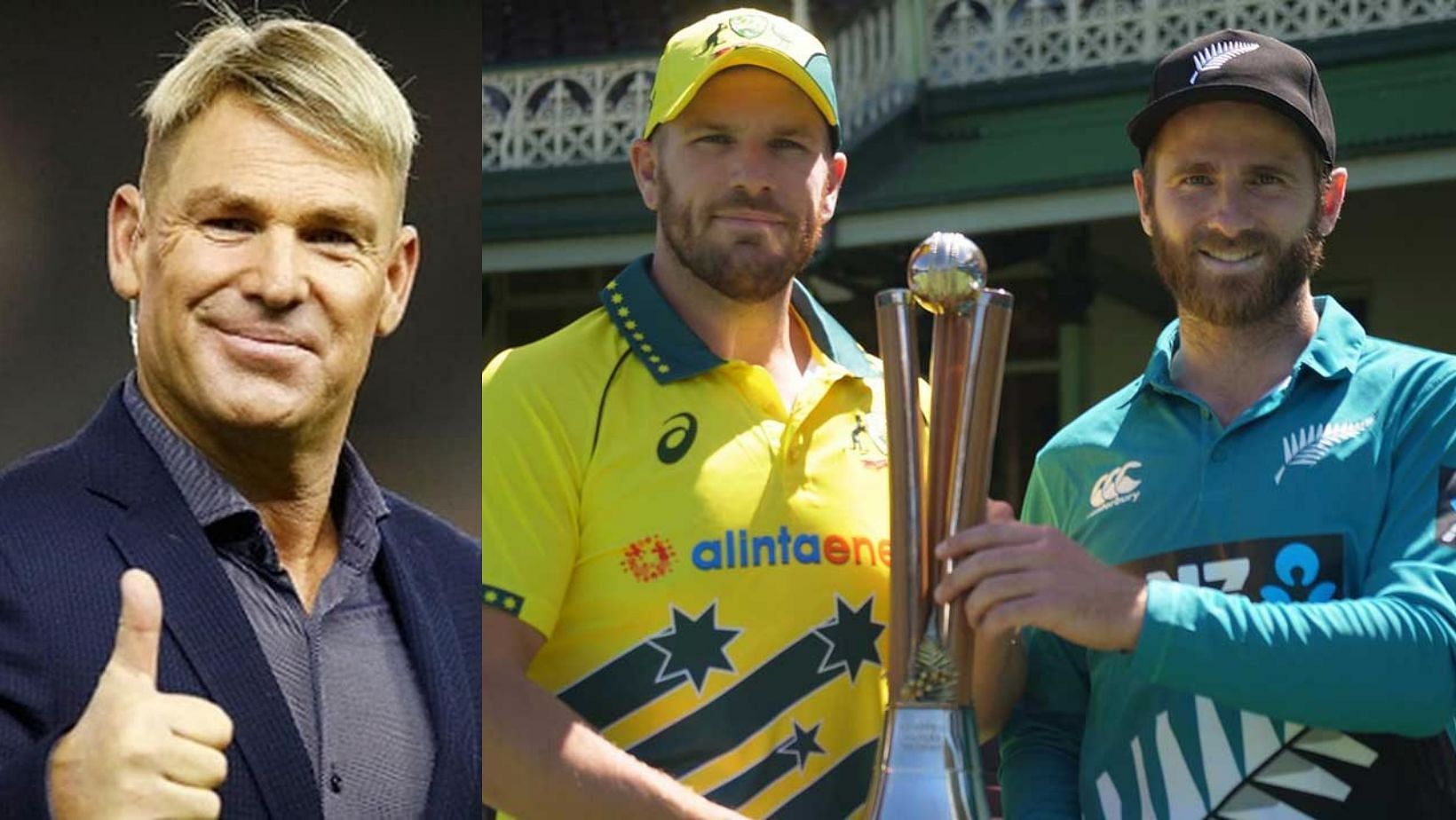 Shane Warne (L) feels Aaron Finch will lift Australia&#039;s first T20 World Cup title.