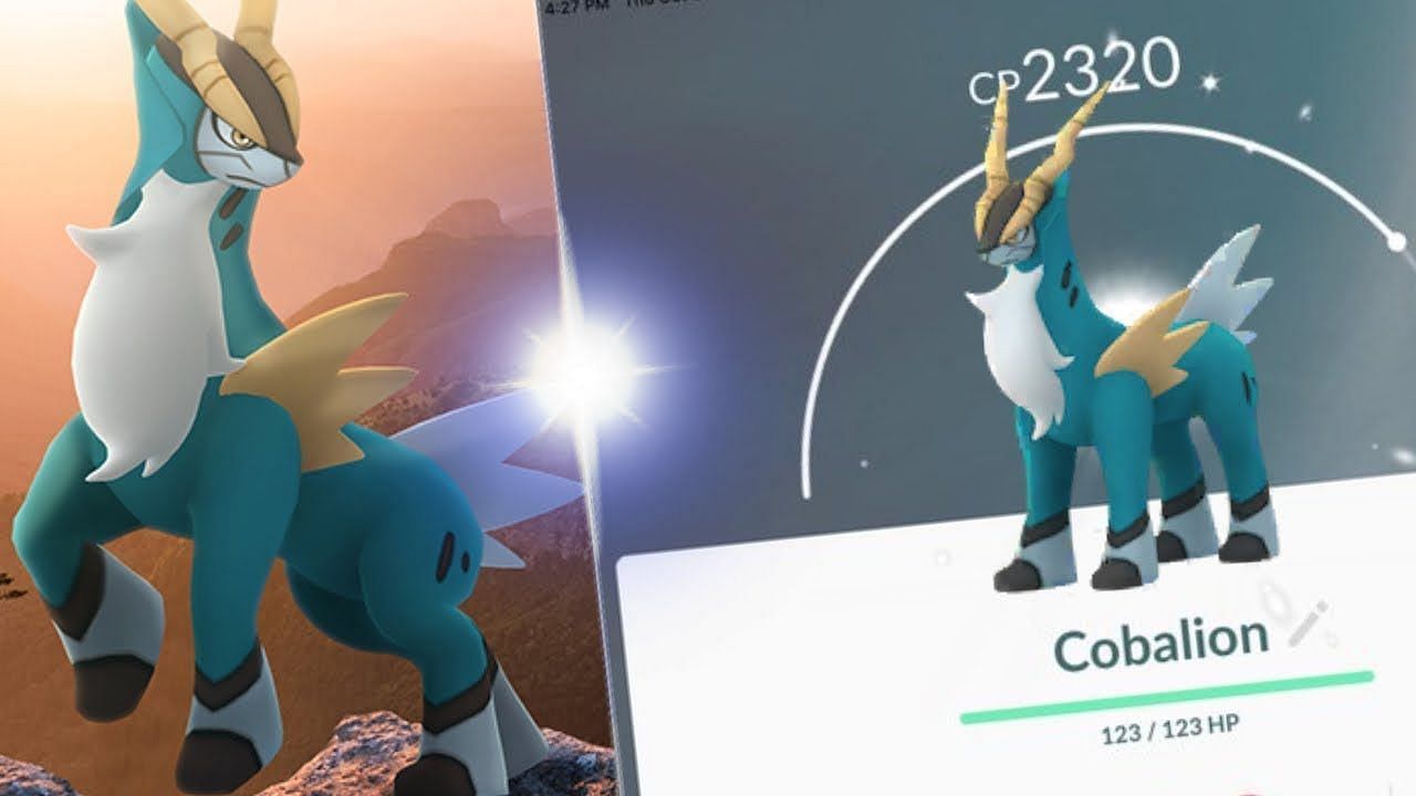 Cobalion isn&#039;t a world beater, but it can hold its ground in battle (Image via Niantic/Youtube user Liftingandzombies)