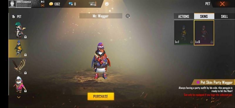 Free Fire में Mr.Waggor (Image Via Garena)