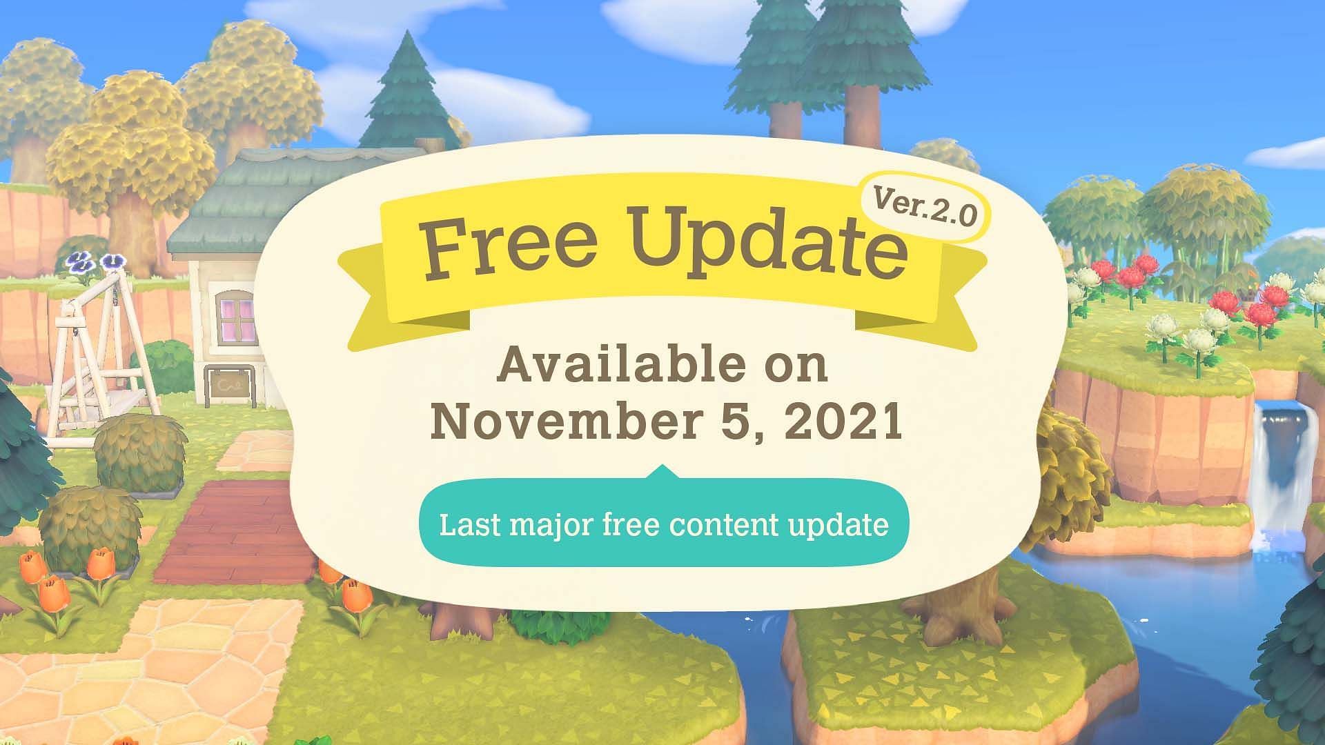 The Animal Crossing update arrived early (Image via Nintendo)