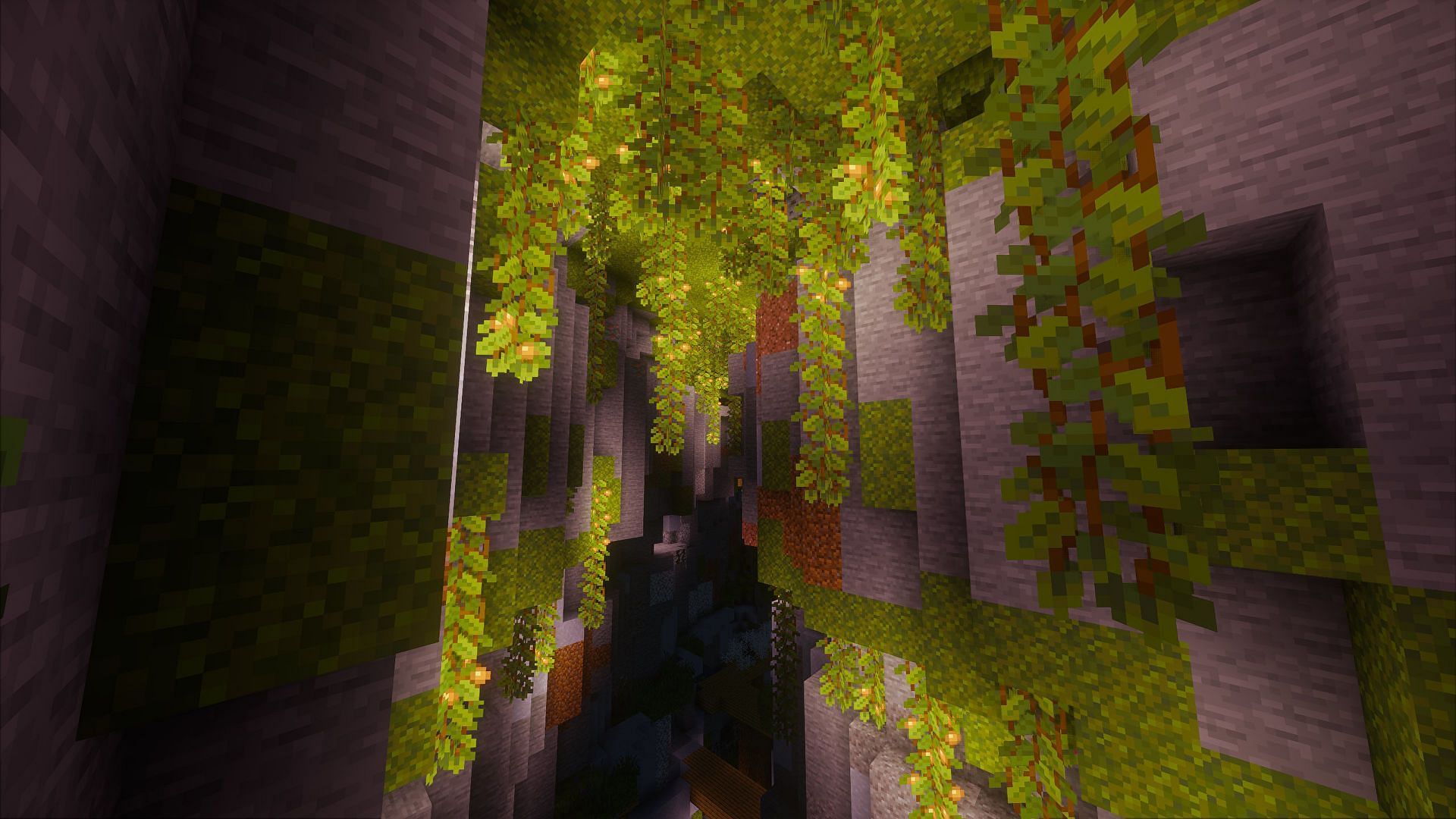 Lush caves are a new part of the update (Image via Minecraft)