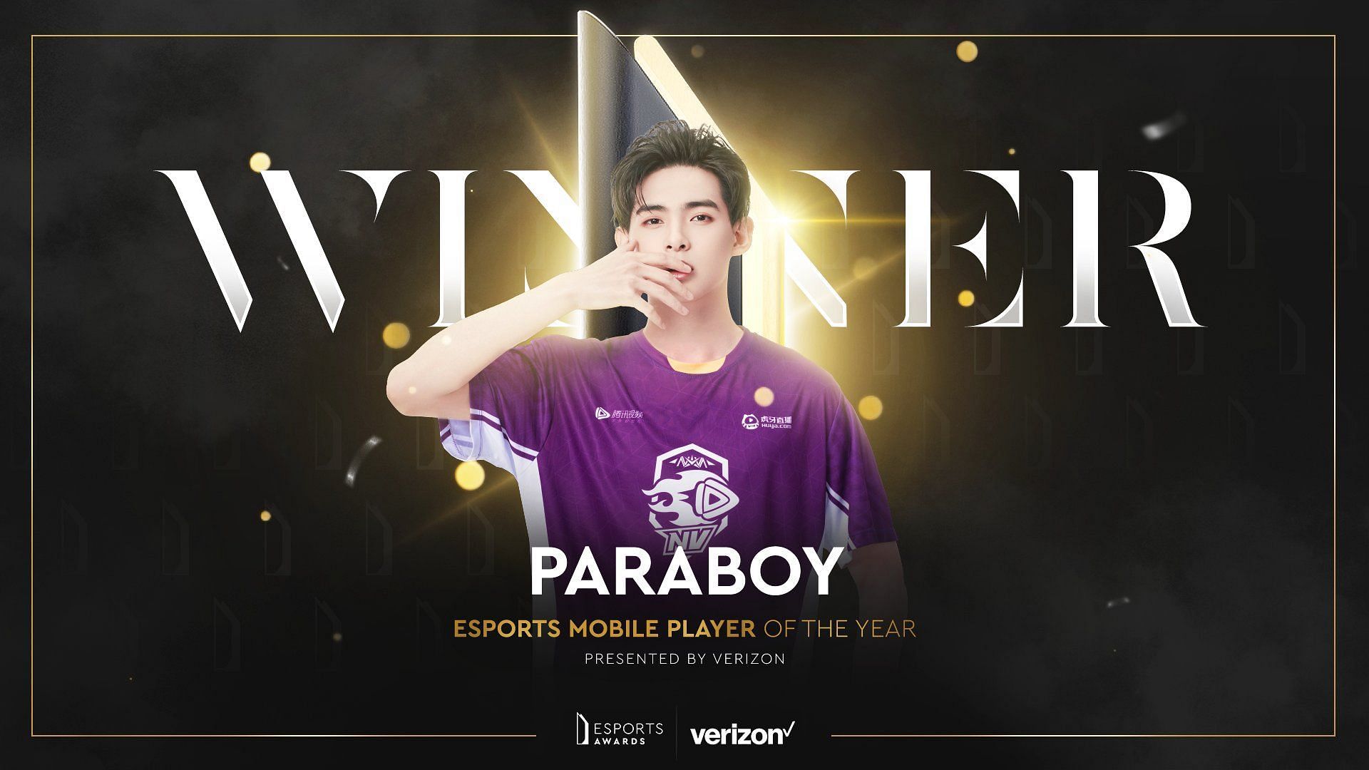 Paraboy won Esports Mobile Player of the Year (Image via Esports Awards)