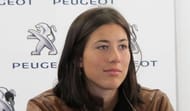 Garbine Muguruza seen during a press conference at a tournament