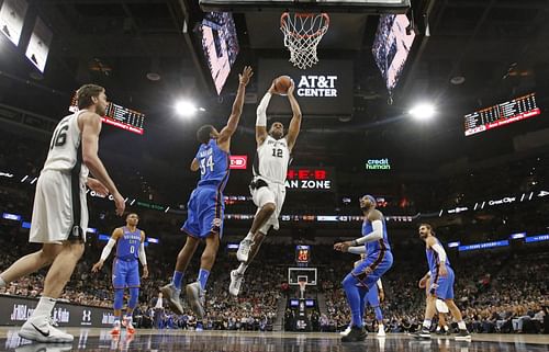 Oklahoma City Thunder will play the San Antonio Spurs on Sunday.