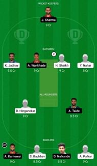 Dream11 Team for Maharashtra vs Vidarbha - Syed Mushtaq Ali Trophy 2021-22 Pre-Quarter-final 1.