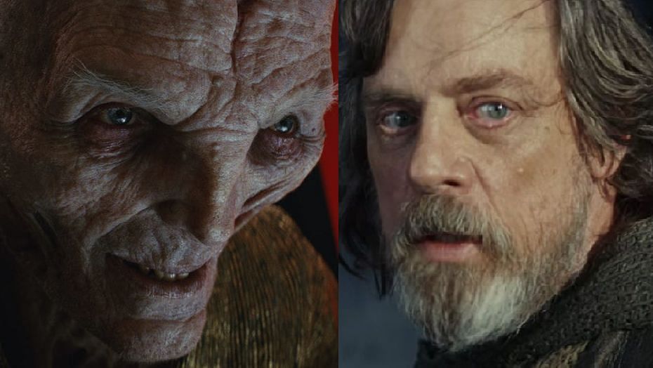 Snoke, a character nobody cares about and Luke, a character we&#039;ve already seen (Image via IGN)