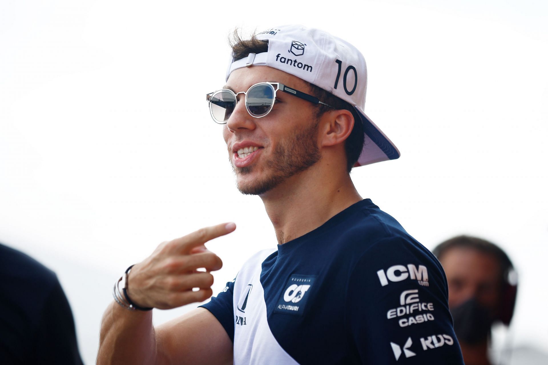 Pierre Gasly in the F1 Paddockat the 2021 USGP. (Photo by Jared C. Tilton/Getty Images)