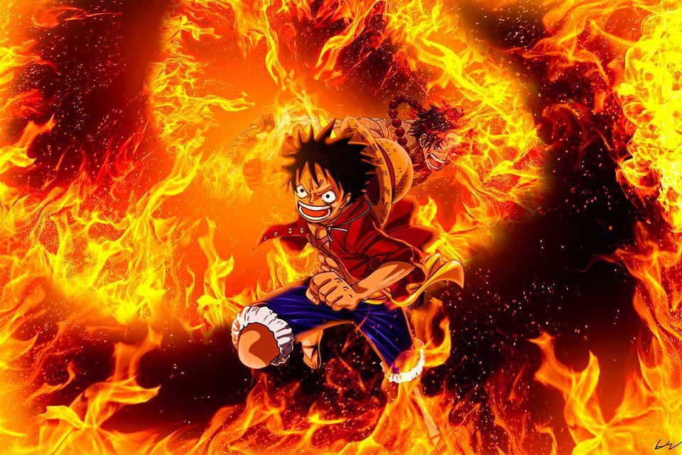 luffy new world red hawk