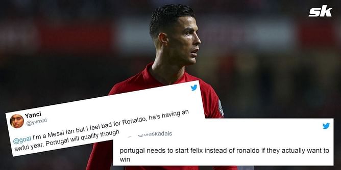 Twitter explodes as Cristiano Ronaldo and Portugal succumb to shocking 2-1 defeat against Serbia