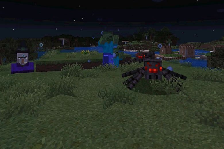 Night in Minecraft (Image via Minecraft)