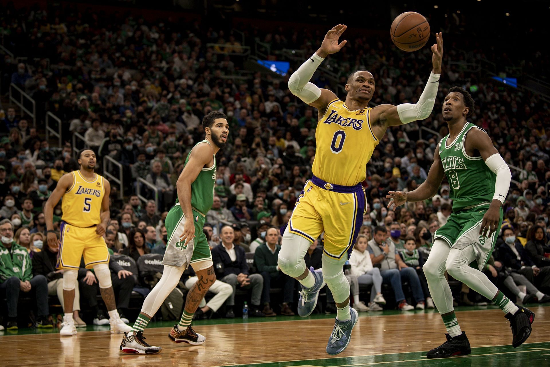 The LA Lakers defense had no answer for the Boston Celtics