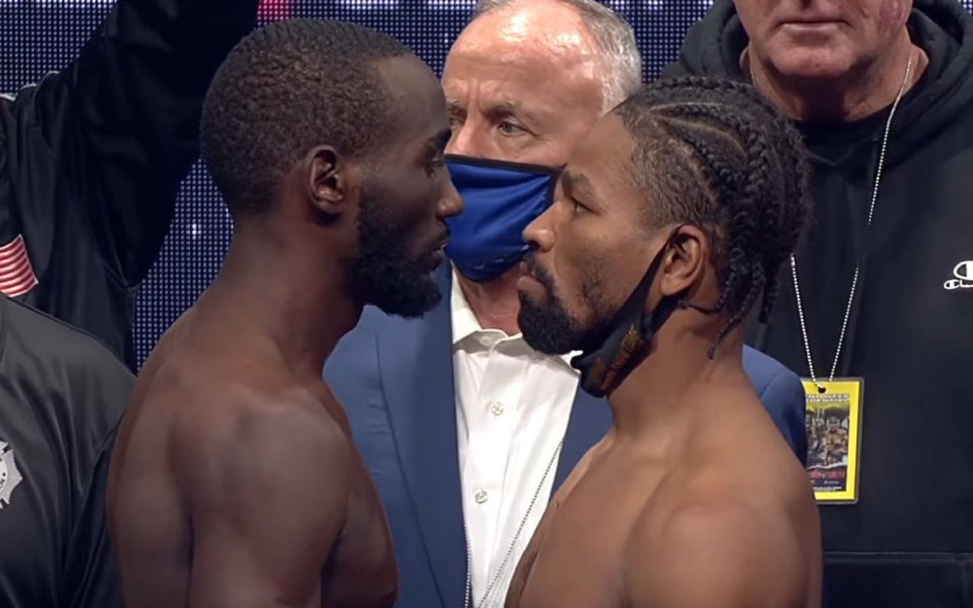 Terence Crawford (left) &amp; Shawn Porter (right) [Image Credits- @jedigoodman on Twitter]